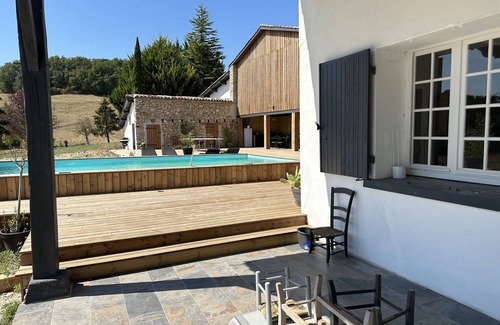 Monflanquin Casa | Maison de Campagne Avec Piscine Privée, Cadre Magnifique en Pleine Nature