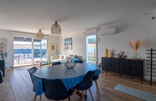 Saint-Paul-en-Born Casa | Maison moderne à 6 km de Mimizan pour 6 personnes, ménage inclus - FR-1-50-156