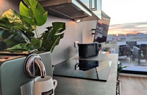 Magdeburg Apartamento | Maisonette-Penthouse inklusive Whirlpool über den Dächern von Magdeburg