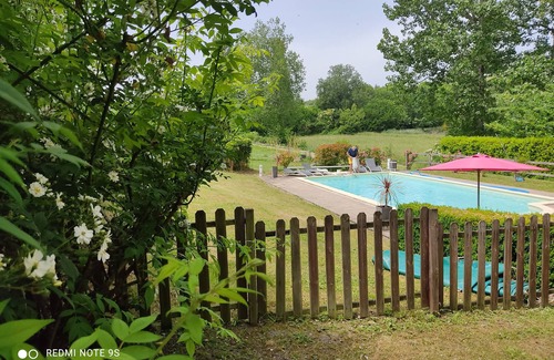 Montmoreau-Saint-Cybard Casa | Manoir La Breuille - elegante casa señorial con piscina privada climatizada