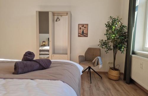 Bad Sooden-Allendorf Apartamento | Manufaktur Schrotsche 4 nahe Altstadt & Bahnhof - 3 SZ, 2 Bäder, ideal für Familien & Gruppen bis 7 Personen