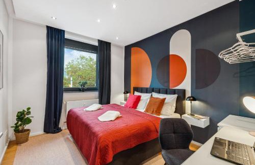 Braunschweig City Center Apartamento | maremar - City Design Apartment - 2 Schlafzimmer - Luxus Boxspringbetten - Küche - Highspeed WIFI - Arbeitsplätze
