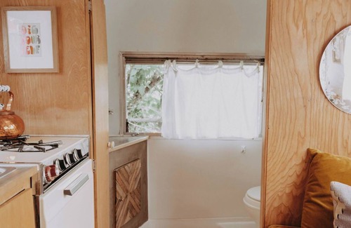 Foster - Powell Casa | Margaux the Vintage Airstream - Portland's Glamping Garden Oasis