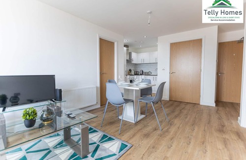 Convention Quarter Apartamento | Marigold unit at Telly Homes Limited Birmingham City Centre - 2 Bed, Free WiFi
