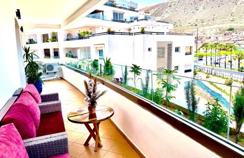 Agadir City Center Apartamento | Marina Agadir Luxury Apartment with Mountain View & Pool Access