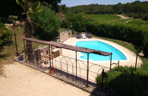 Saint-Nazaire Casa | Gran Casa 17 siglo, 8-10 personas, piscina privada en Provence
