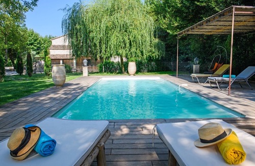 St.-Remy-de-Provence Casa | Casa-Mas de Gaffet-Baño con ducha-Vista al Jardín