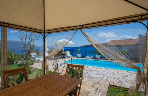 Tselendata Villa | Matsoukata-Fiskardo, espectacular vista de Ítaca