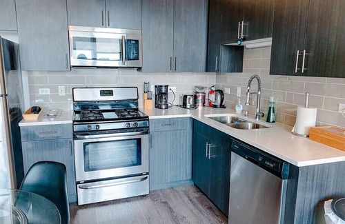 Near South Side Apartamento | McCormick Place 2b/2b family unit with optional parking for up to 8 guests