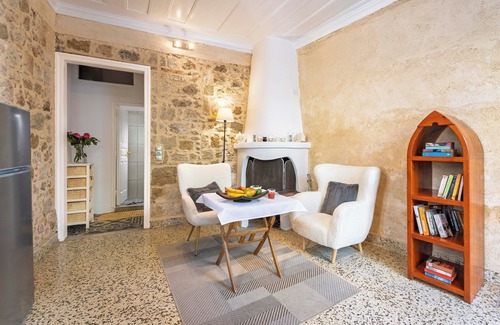Rhodes Old Town Casa | Casa de la ciudad medieval con terraza en la azotea con vista al mar y tumbonas al aire libre, Wi-Fi