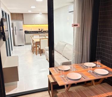 Intermares Apartamento | Melhores Flats - Jacuzzi privativa, beira-mar