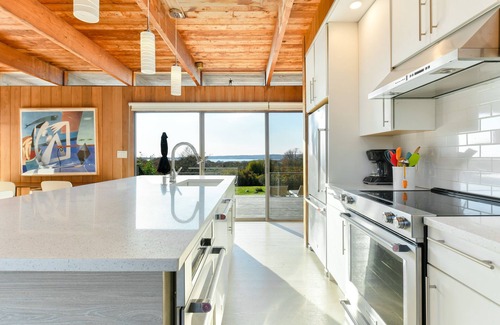 Chilmark Casa | Menemsha Pond views & access! Mid-century renovated beach house. Dogs welcome.
