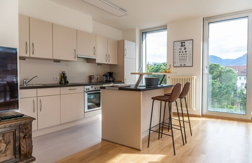 Merano Apartamento | Merano center penthouse with terrace, garage, bike room and infrared sauna.