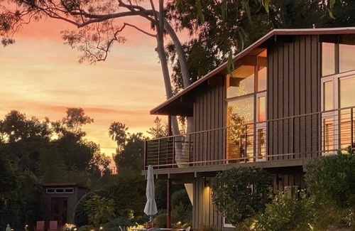 Altadena Casa | Mid Century Estate, Private Suite with Pool/Jacuzzi/Gym