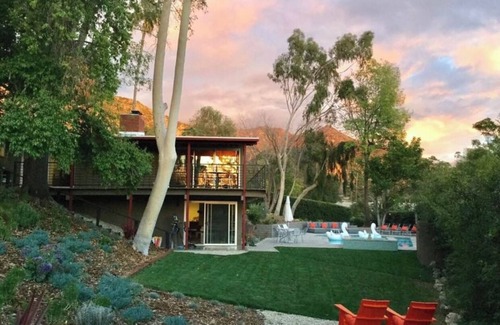 Altadena Casa | Mid Century Estate, Private Suite with Pool/Jacuzzi/Gym