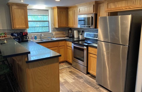 South Padre Island Condominio | Condo fresco y acogedor de Mid-Island con entrada "sin llave" y WiFi gratis