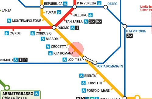 Porta Lodovica Apartamento | Milano City centre PORTA ROMANA SUITE with FREE PARKING GARAGE - newly COZY 2 bedrooms apartment with 2 bathrooms living room fully equipped kitchen and washing machine Smart tv - SUBWAY METRO 3 stops to Duomo