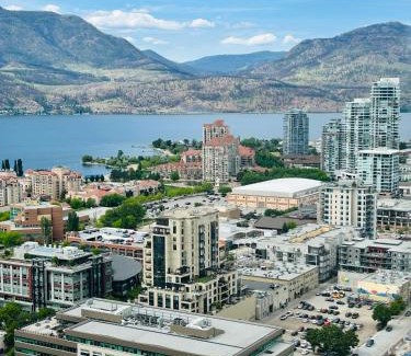 Downtown Kelowna Casa | Million-Dollar View 1 bedroom with private bathroom in a shared 2 bed apartment with access to 34th floor lounge in Downtown Kelowna