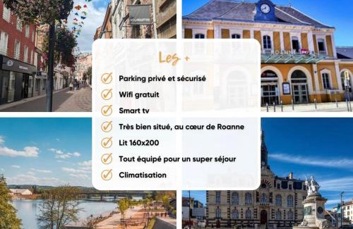 Roanne Apartamento | Mimosa Roanne centre-ville - Parking & Clim