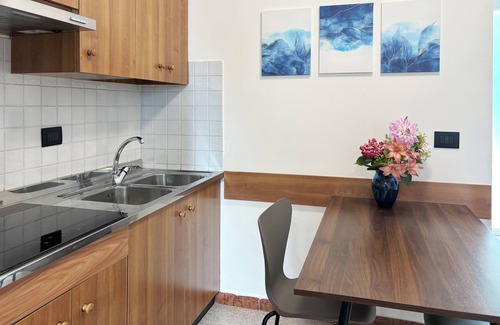 Castello d'Aviano Apartamento | Mini Apartment for 3 people with kitchen and terrace - Smart Residence Aviano