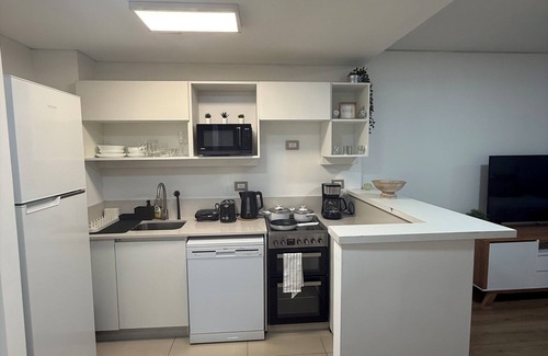 Chacarita Condominio | Minimalist 1-bedroom condo in cool Palermo Buenos Aires with fitness room, WiFi