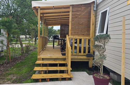 Lege-Cap-Ferret Casa | Mobil home 4/6 persons camping 4 stars "Les Viviers lège" cap ferret