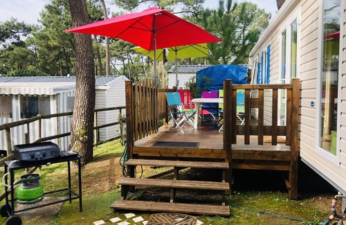 Les Mathes Casa | Mobil Home B de mer- 3 Bedrooms- 1km7 beach located in a 4-star village-