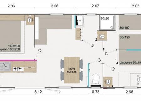 Vendays-Montalivet Apartamento | Mobil-Home Camping 5* Montalivet