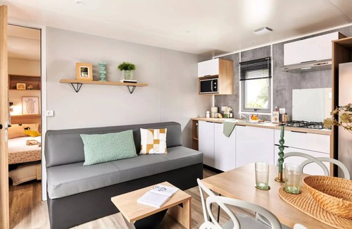 Pouzauges Casa | Mobil-home Prestige Duo - 2 Schlafzimmer - 2 Badezimmer - 2 WC - CLIM - TV + Geschirrspüler 6 Personen