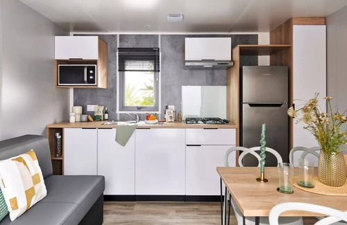 Pouzauges Casa | Mobil-home Prestige Duo - 2 Schlafzimmer - 2 Badezimmer - 2 WC - CLIM - TV + Geschirrspüler 6 Personen