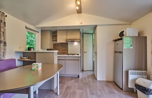 Mens Alquiler De RV | Mobil Home "6 Personnes 205" con piscina compartida y terraza privada