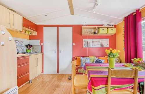 Vendays-Montalivet Casa | Casa móvil Montalys – 5 personas – Terraza y jardín privados – Camping 5★ a 200 m de la playa
