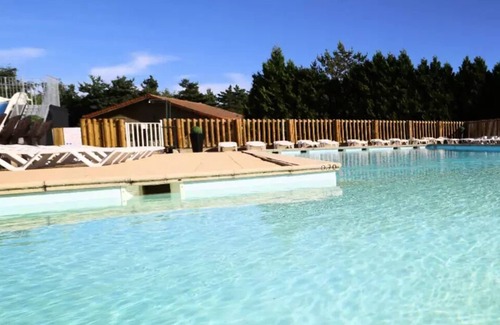 Chastanier Casa | Camping Les sous bois du Lac *** - Ophéa Classic casa móvil 3 piezas 4 personas