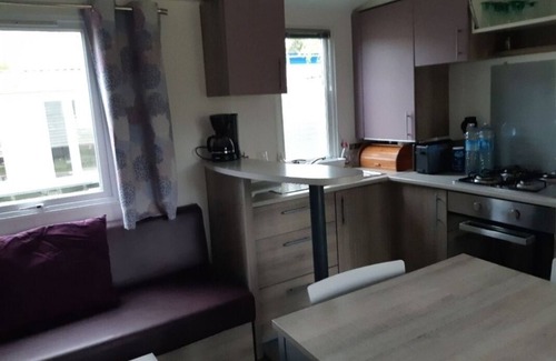 Jullouville Casa | Mobilhome by the sea for 4 pers. in the Bay of Mt St Michel -50-JULLOUVILLE