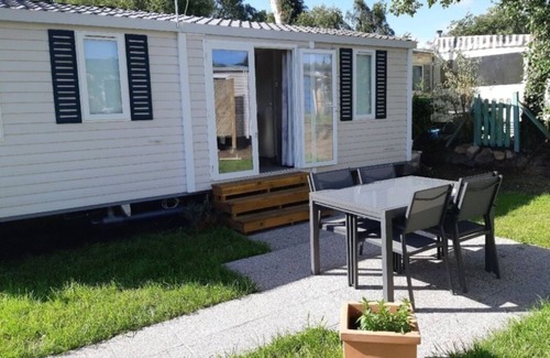 Jullouville Casa | Mobilhome by the sea for 4 pers. in the Bay of Mt St Michel -50-JULLOUVILLE