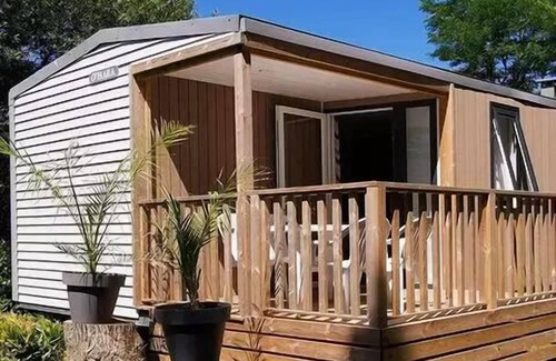 La Foret-Fouesnant Casa | Camping Du Manoir De Penn Ar Ster **** - Mobilhome para 4 personas