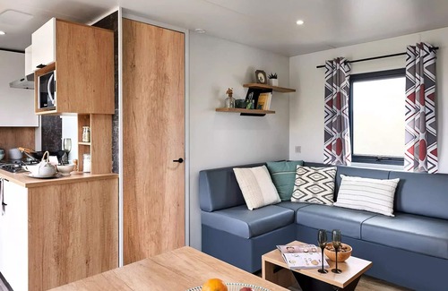 Chauzon Casa | Mobilhome Standing -32m² - 3 bedrooms - air conditioning 6 people