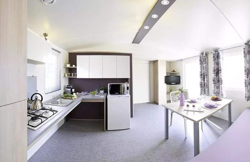 Chauzon Casa | Mobilhome Standing -32m² - 3 bedrooms - air conditioning 6 people