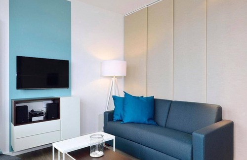 Wangerooge Apartamento | Modernes Familienapartment am Inselstrand mit Meerblick, Balkon und Strandkorb!