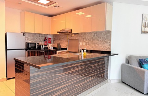 Dubai Apartamento | Modern 1-bedroom apartment with fitness room, swimming and Sauna