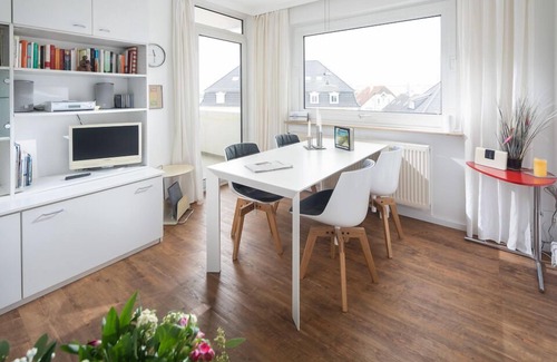Norderney Apartamento | Modern 2-room vacation apartment with balcony