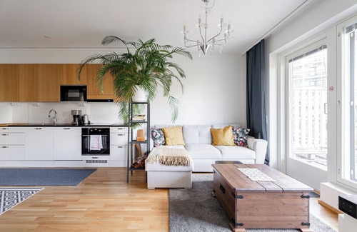 Tampere Apartamento | Modern 2BR Apt with Sauna & Free Parking