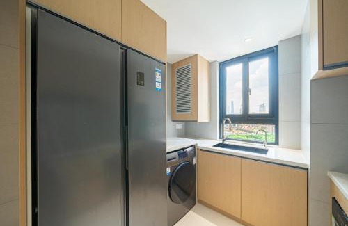Downtown Shanghai Apartamento | Modern 3brs wis CAC&Fheating,near Jing'an Temple
