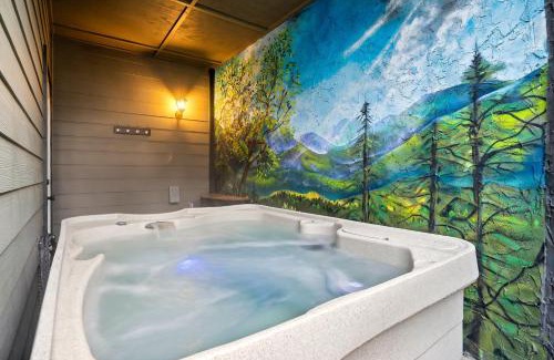 Sevierville Casa | Modern 4 Bedroom Cabin in Timeless Resort Near Parkway and Dollywood with Game Room and Hot Tub