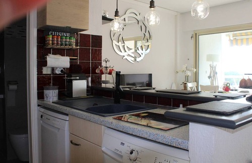 Villeneuve Loubet Beach Apartamento | Apartamento Contemporáneo, 4 Plazas, Aire Acondicionado y Aparcamiento