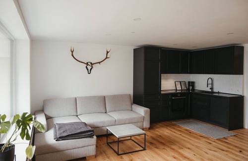 St. Blasien Apartamento | Modern Black Forest loft with mountain views - ski lift, bathing lake & thermal spa