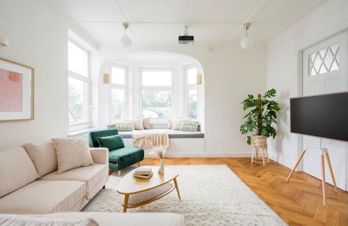 Pries Apartamento | Modern Boho auf 145qm, 9 Gäste, Strandnah & Familienfreundlich
