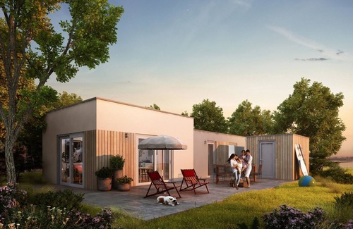 Breskens Chalet De Esquí | Modern bungalow with dishwasher, beach at 500 m.