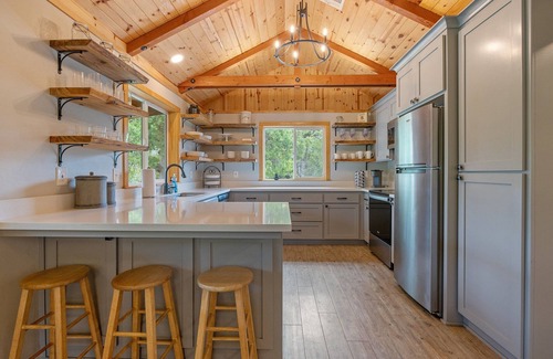 Springville Casa | Modern Cabin on Private Lake: Gateway to the Sequoias