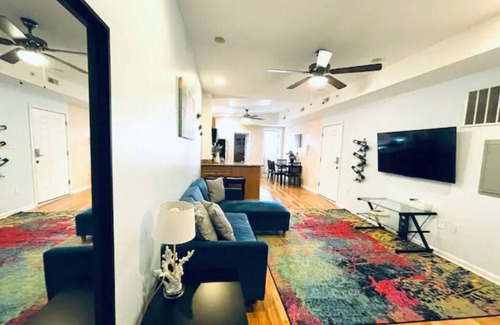Passyunk Square Apartamento | Moderno y acogedor apartamento con vistas a la ciudad en la plaza Passyunk. w Cubierta de la azotea